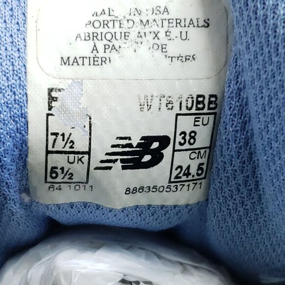 New Balance 610 Women's Size 7.5 Trail Shoes Gray Mesh - Picture 8 of 9